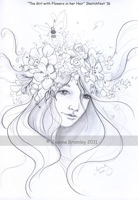 Lilac and Musk Girl by Joanna Bromley